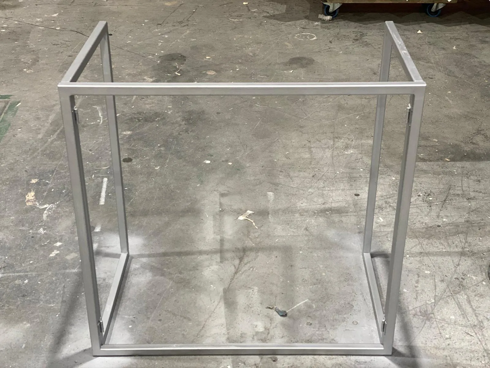 Welded box frame in the CNC Production metal workshop